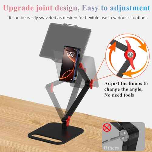 Adjustable Portable Monitor Stand Holder for 6-18.5 Inch Screen,Upgrade Version Desktop Expandable Display Base, Universal Aluminum Portable Monitor Holder 12.9inch Tablet Stand