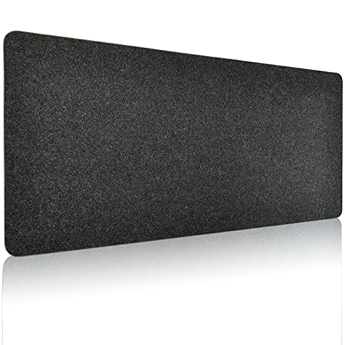 DAWNTREES Large Felt Desk Mat Protector 36 x 16 Inches Dark Grey