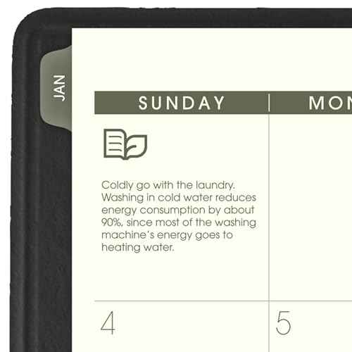 AT-A-GLANCE 2026 Appointment Book Planner, Weekly & Monthly, 8-1/4" x 11", Large, Quarter-Hourly, Recycled, Black (70950G0526)