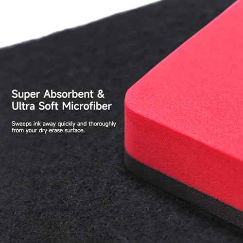 24 Pack Square Magnetic Whiteboard Erasers, Mini Dry Erase Board Erasers for Kids and Students, 8 Color