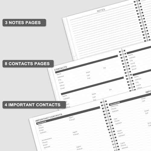2026-2028 Monthly Planner/Calendar - January 2026 - December 2028, 3 Year Months Planner 2026-2028, 9'' x 11'', 36 Monthly Tabs, 2-Side Pocket, Gray