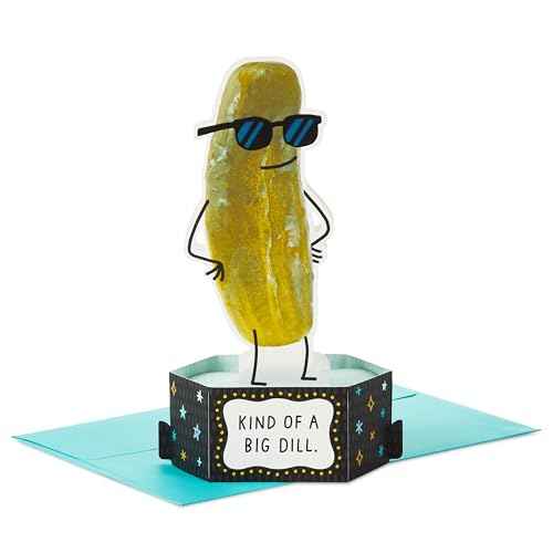 Hallmark Paper Wonder Shoebox Funny Pop Up Card (Big Dill) for Birthdays, Graduation, Congratulations