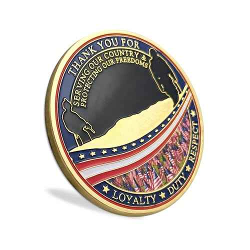 AtSKnSK 24 PCS Military Veterans Challenge Coin Appreciation Gift Thank You for Your Service