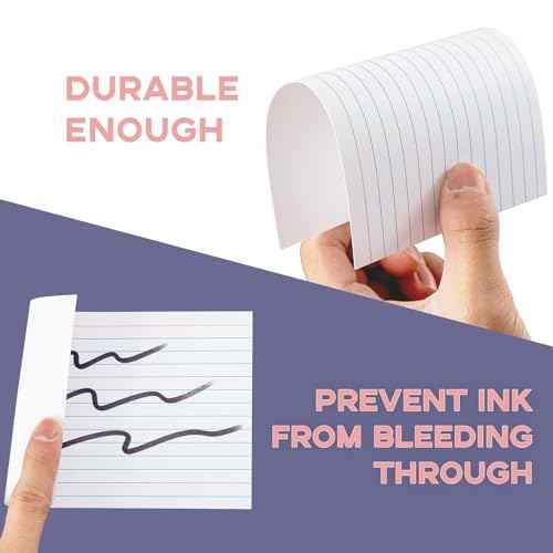 300 PCS Index Cards 4x6 Ruled - Goefun White Lined Note Cards 4 x 6 Flashcards for Studying, Note Taking and To Do List