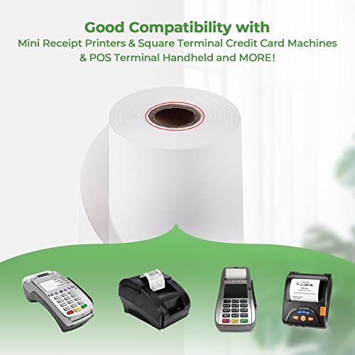 MUNBYN 2 1/4" x 50' Thermal Receipt Paper Rolls BPA Free for POS Printers