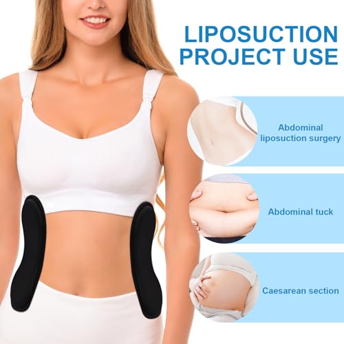 Post-Surgery Abdominal Compression Boards 2pcs, Slim Foam Lateral Support for Recovery & Shaping