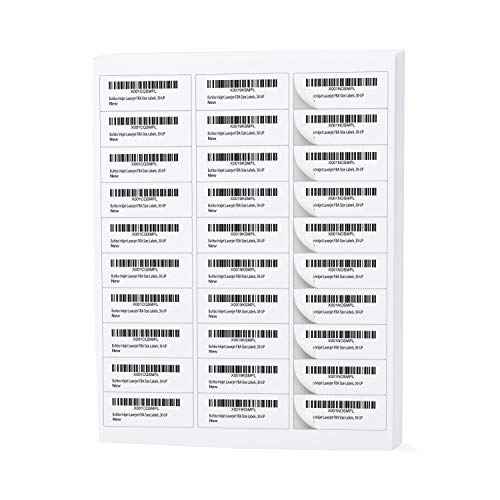 Buhbo 30-UP FBA Product Sticker Labels 1" x 2-5/8" Address Labels for Laser & Ink Jet Printers (500 Sheets, 15,000 Labels)