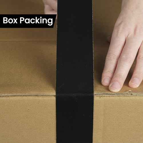TAPEBEAR Black Duct Tape Heavy Duty 1.88" x 90FT, Strong Tough Utility Ducting Tape Waterproof, No Residue, Flexible, Hand Tear Binding Tape Industrial Strength for Bundle, Patch, Protect & Repair