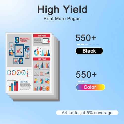 LC3017 XL High Yield Ink Cartridges (5-Pack) Black/Cyan/Magenta/Yellow - Compatible Replacement for Brother MFC-J5330DW MFC-J6530DW MFC-J6730DW MFC-J6930DW Printer