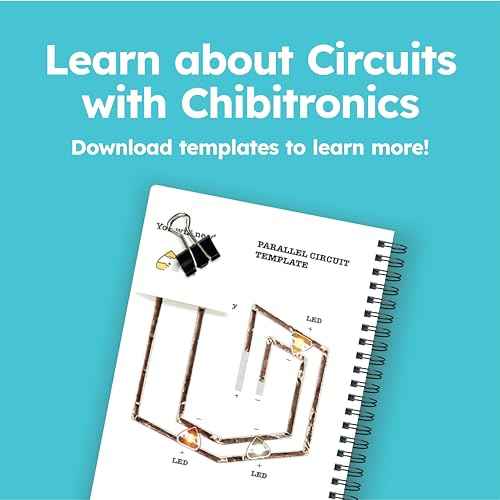 Chibitronics LED Circuit Stickers Sampler - Megapack, 30 LED Circuit Stickers, Red Yellow Blue Pink Orange Green White