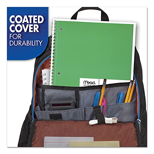 Mead 1 Subject Spiral Notebook Pack of 6 - College Ruled, Durable Coated Covers