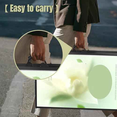 A Frame Sign 24x36 Inches Portable Sandwich Board Outdoor Sign Holder Heavy Duty Display Double Sided Sidewalk Sign Ideal for Mall Restaurant Supermarket Trade Shows (Frame only),1PACK