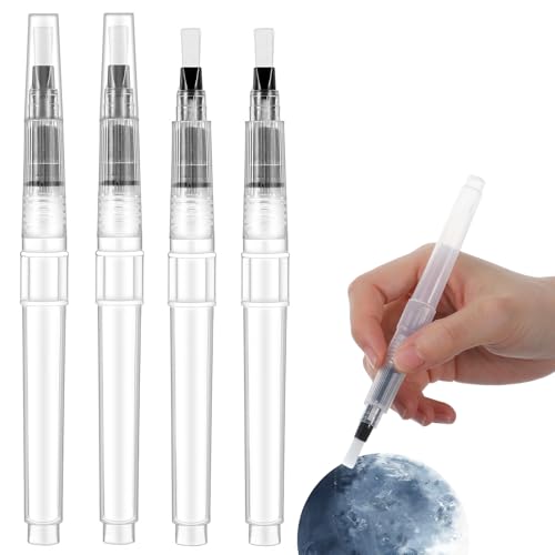 4 Pcs Envelope Moistener Pen Set with Nylon Brush for Sealing & Crafting