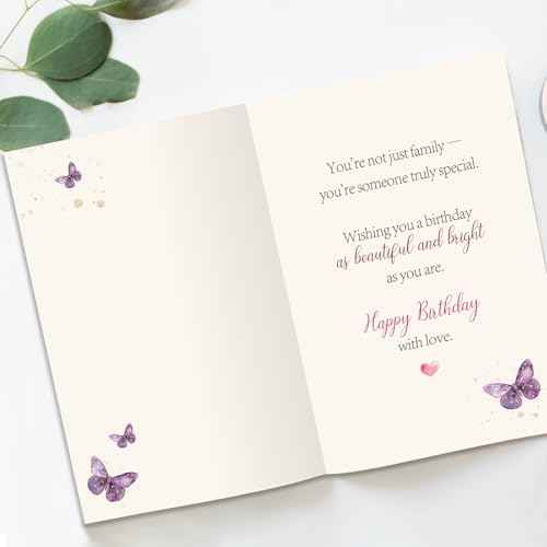 Funny Birthday Card for Daughter-in-Law, Wonderful Yet Heartfelt Greetings from Mother-in-Law-8x5.3 Inches, Double-Sided