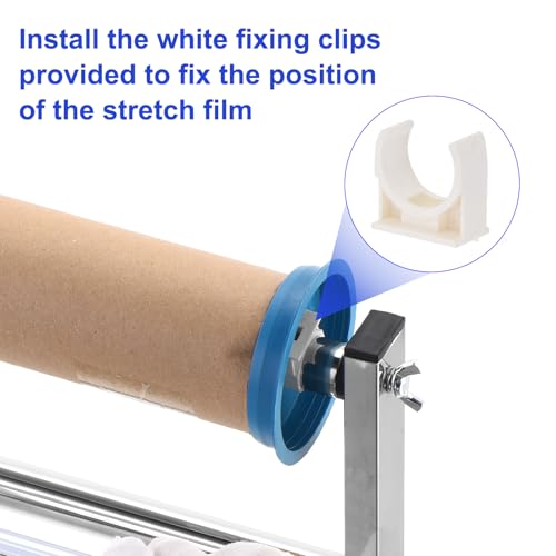 PATIKIL 17inch Stretch Wrap Dispenser, Table Film Dispenser Desktop