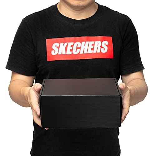 Mcfleet 9x6x4¡± Black Shipping Boxes - 24 Pack Corrugated Cardboard Mailing Box Packaging for Small Business - Tab Locking Literature Mailer Flat Empty Gift Packing Supplies