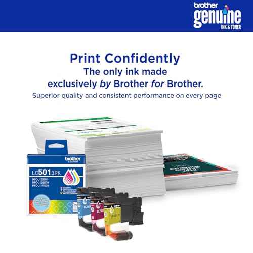 Brother Genuine LC5014PK 4-Pack (1 Each of) Standard Yield Black, Cyan, Magenta, and Yellow Ink Cartridges