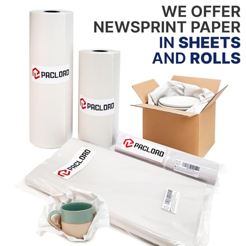 140 Newsprint Packing Paper Sheets, 25" x 18"