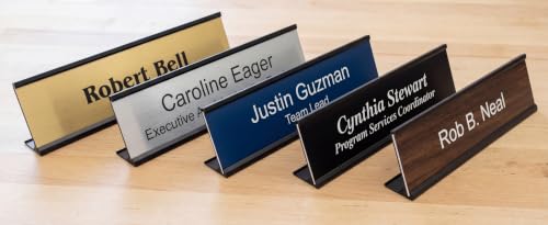 Personalized Office Name Plate with Wall or Desk Mount | Custom Acrylic Sign