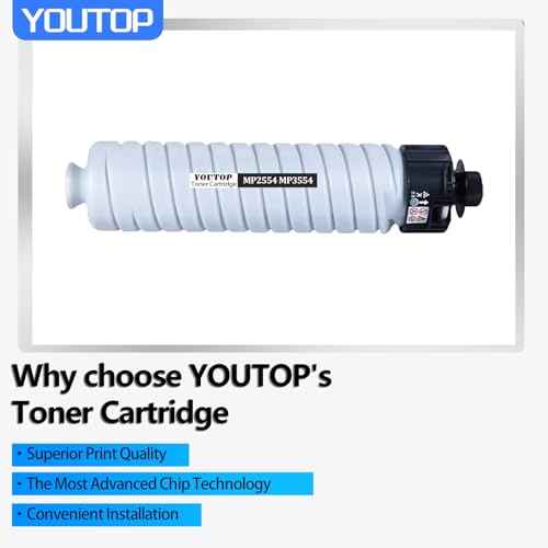 MP2554 MP3554 Black Toner Cartridge Replacement for Ricoh MP2554,MP2555,MP3054,MP3055,MP3554,MP3555,MP4054,MP4055, MP5054,MP5055,MP6054,MP6055, IM2500, IM3500, IM4000, IM5000, IM6000
