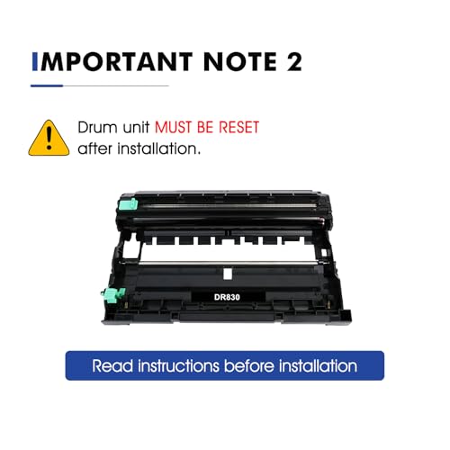 DR830 DR-830 Drum Unit Black 1-Pack Compatible Replacement for Brother DR830 DR 830 DR-830 for HL-L2400D L2405W L2460DW L2460DWXL L2865DW L2480DW DCP-L2640DW MFC-L2807DW L2820DW L2820DWXL Printer