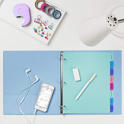 Avery Big Tab Write & Erase Dividers 8-Tab Pastel Set for Binders