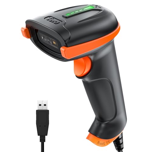 Tera 2D Wired Barcode Scanner D5100Y Ergonomic Handheld USB