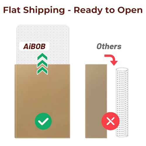 AiBOB Office Chair Mat for Carpet, 32" x 48" Heavy Duty Computer Desk Chair Mats for Carpeted Floors, Easy Chair Movement Hard Clear Carpet Chair Mats, Ship Flat