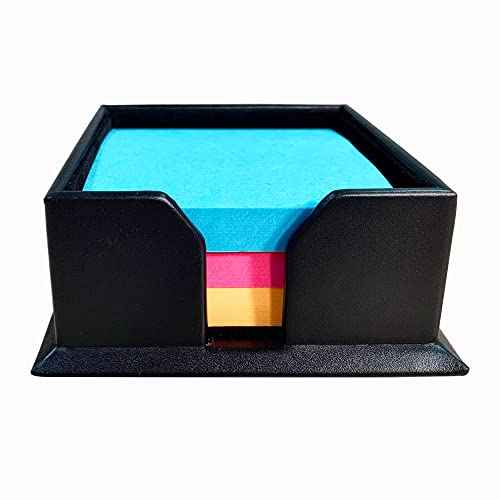 Dacasso A1075 Black 3" x 3" Leather Note Holder