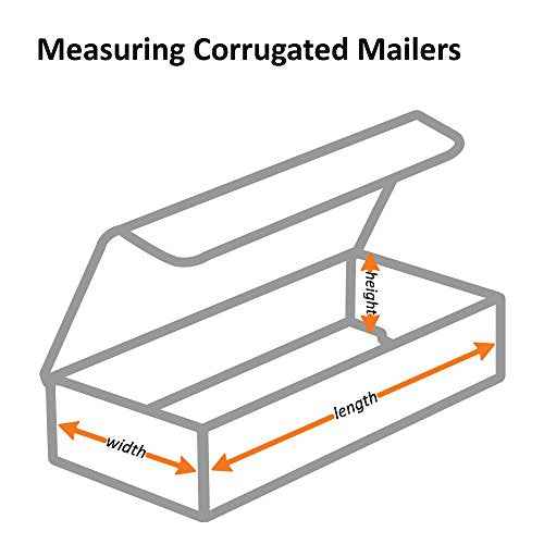 Ship Now Supply SNM842 Corrugated Mailers, 8"L x 4"W x 2"H, White (Pack of 50)