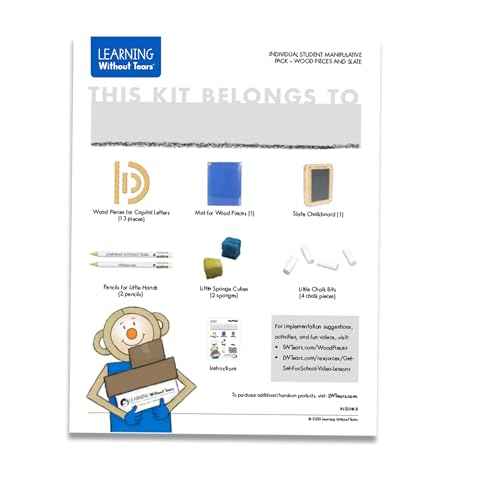 Learning Without Tears Hands-On Student Pack for Building and Practicing Capital Letters and Numbers