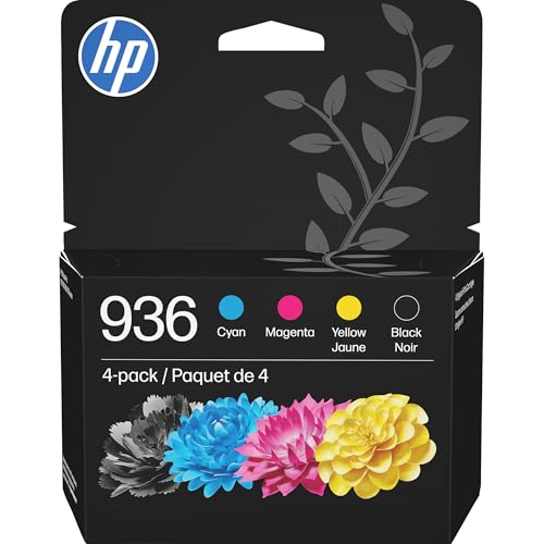 HP 936 Ink Cartridge 4-Pack for OfficeJet Pro & Wide Format Printers
