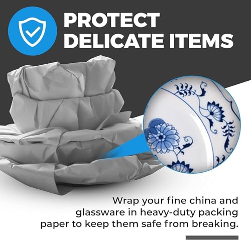 100 Pack Moving Packing Paper Sheets 12x24in Newsprint for Wrapping & Filling