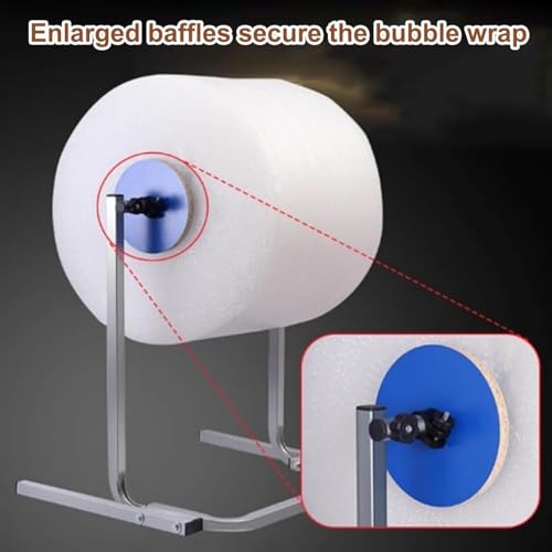 SPXTOM 40cm Steel Floor-Standing Bubble Wrap Roll Dispenser for Packing & Shipping
