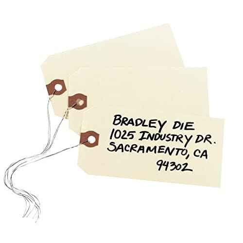 Avery Unstrung Shipping Tags, 11.5 pt. Stock, 3-3/4" x 1-7/8", 1,000 Manila Hang Tags (12303)