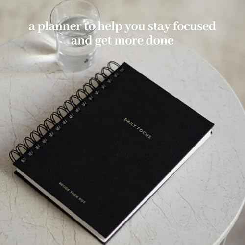 INSIDE THEN OUT 2023 Daily Focus Planner - 6 Month Undated Planner for Productivity, Goal Setting, Intention - Monthly, Weekly, Daily Task Pages - Simple & Minimalistic - Motivation Gift for Women Men