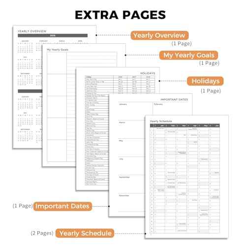 AHGXG 2026 Planner, Weekly and Monthly Planner for Women, Jan 2026 - Dec 2026, Medium Size (5.7" x 8.3"), Calendar 2026, Hardcover with Monthly Tabs, Spiral-Bound, 100 GSM Thick Paper, Colourful Tree