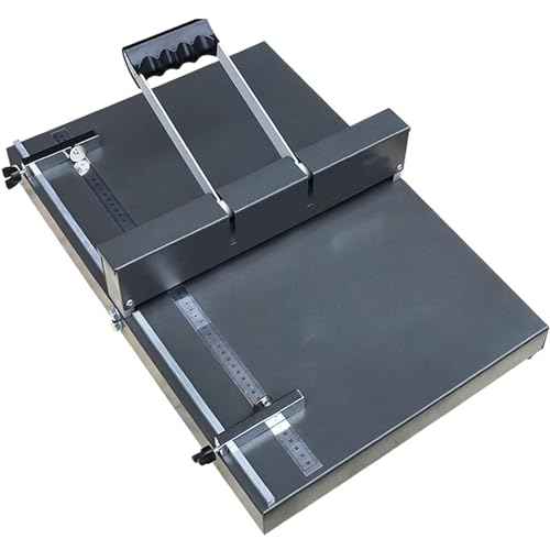 Manual Creasing Machine, 450mm Scoring Paper Creasing Machine, A3+~A3++ Paper Folding Machine, Desktop Heavy Duty Metal Paper Creaser for Paper Card Book Scoring