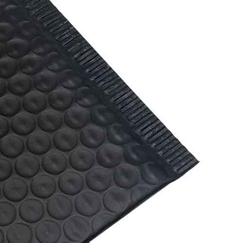 Water Resistant Bubble Envelope Mailers [10 Pack] 6 inch x 9 inch #0 Black Poly Padded Shipping Envelopes Self Sealing Cushioned Packaging Bags