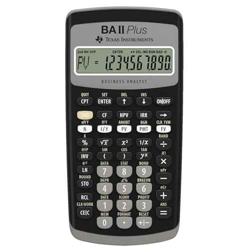 Texas Instruments BAII Plus Financial Calculator, Black