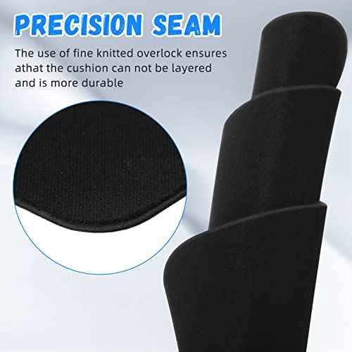 Crtiin 100 Pack Mouse Pad Bulk 7.09 x 8.66 x 0.08 Inches Black Computer Mousepad with Non Slip Rubber Base Gaming Mousepad for Desk Gaming Home Office Computer Laptop Smooth Mouse Control