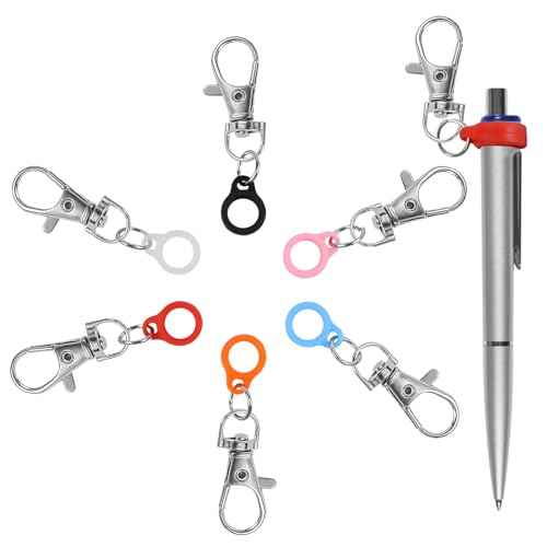 6PCS Retractable Pen Holders - Clip on Pens for Badge Reel, Perfect Pen Holder for Lanyard, Nurses, and X-ray Marker Holder