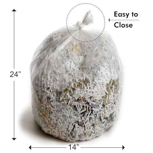 Aurora SB50 Shredder Bags, Design for Aurora AU200MA and AU220MB auto feed shredders, Hold up to 8.5 Gallon of shredded materials, 1 Roll of 50 Bags