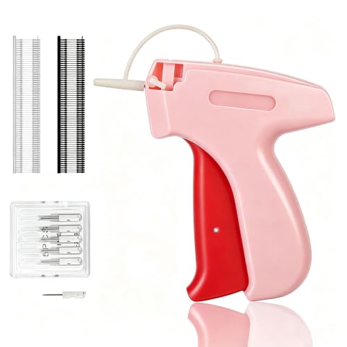 Stitch Gun Pink A - Quick Clothing Fixer Tagging Gun by Jasunet, Includes 2000 Fasteners