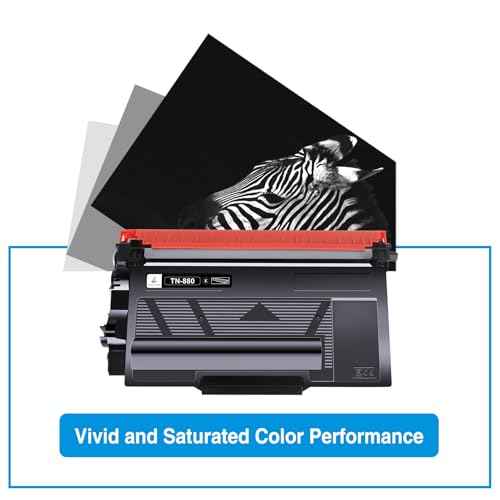 TRUE IMAGE TN880 Black Toner Cartridge 2 Pack Compatible for Brother TN 880 TN-880 Super High Yield Work for Brother HL-L6200DW HL-L6400DW MFC-L6700DW MFC-L6800DW MFC-L6900DW Printer
