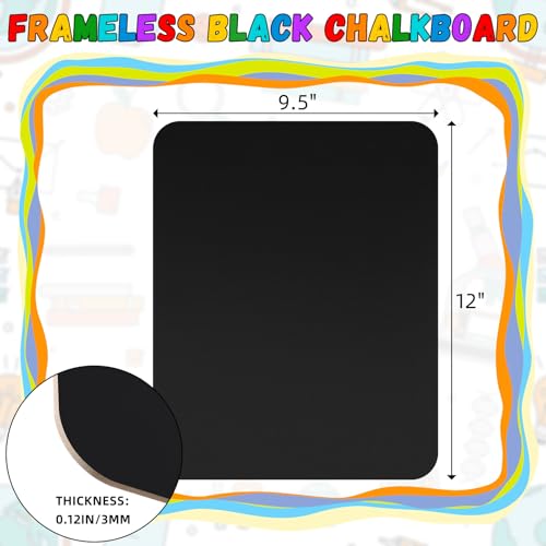 Humyoun 2 Pack Double-Sided Chalk Boards 9.5 x 12 Inches for Kids & Classroom