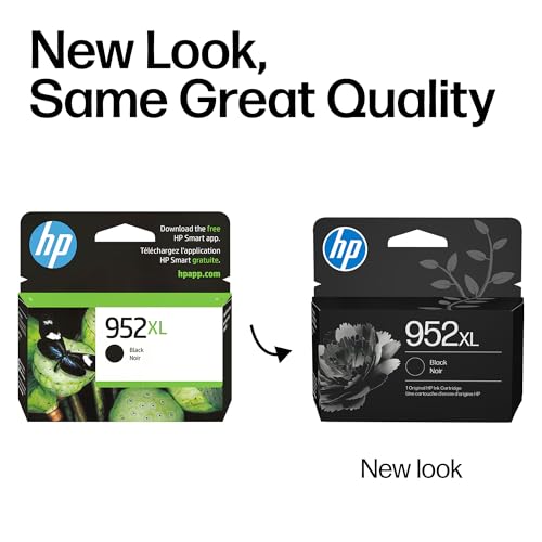 HP 952XL Black High-Yield Ink Cartridge - 1 Pack for OfficeJet & Pro Series