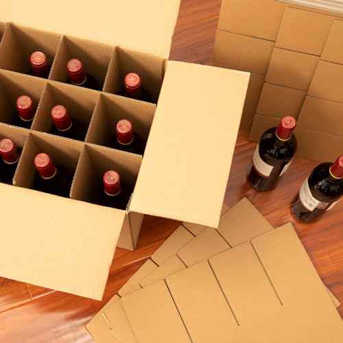 3 Sets of Glass Dividers for Bo x Packing Boxes Kit for Movin Dishes Wine Boxes for Movin, Packing Supplies for Moving Fits in 16 x 12 x 12 Inch Box (Box Not Included)