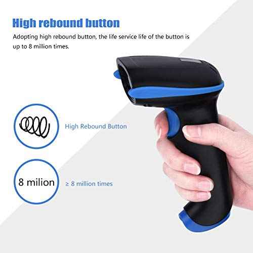 Bewinner Bar Code Scanner, YHD-5100 Barcode Reader with 2.4G USB Cable, Compatible with/Android/Windows Systems - Dual Connection Modes Design,32-bit ARM