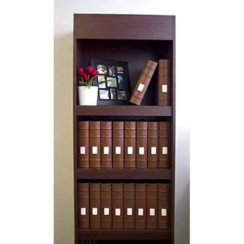 Executive Binder, English Leather 2 Tone with Stitching and Ribbed Spine, Heavy Duty 1 1/2" Inch 3 D-ring with Buster, Holds 225 8.5"x 11" Sheets With Memo Tag On Spine Blue